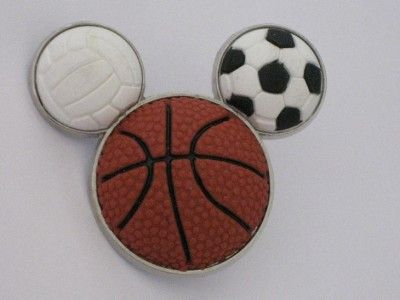 Disney Pin ~ Triple Ball Mickey Icon Basketball Sports  