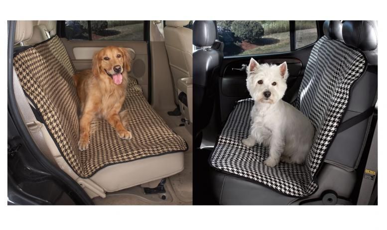Houndstooth Bench Car Seat Cover   Dog Seat Cover
