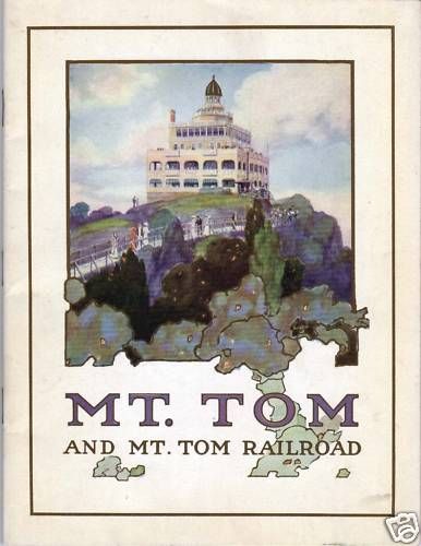 Beautiful 1912 Mt. Tom & Railroad Art Nouveau brochure  