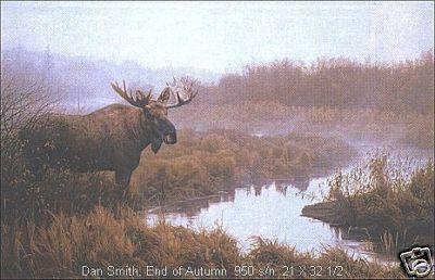 Daniel Smith END OF AUTUMN   BULL MOOSE Ltd Print  