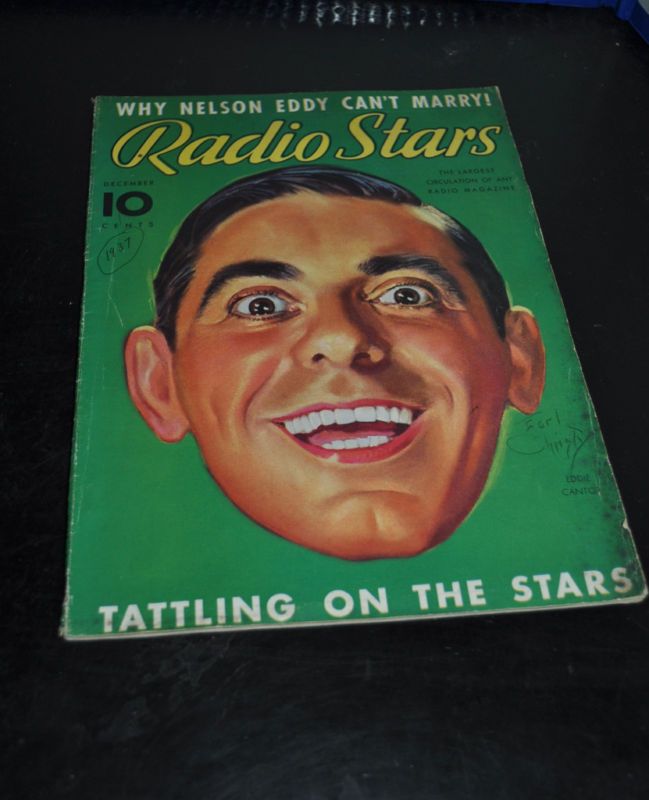 RADIO STARS Vintage Magazine December 1936 Eddie Cantor  