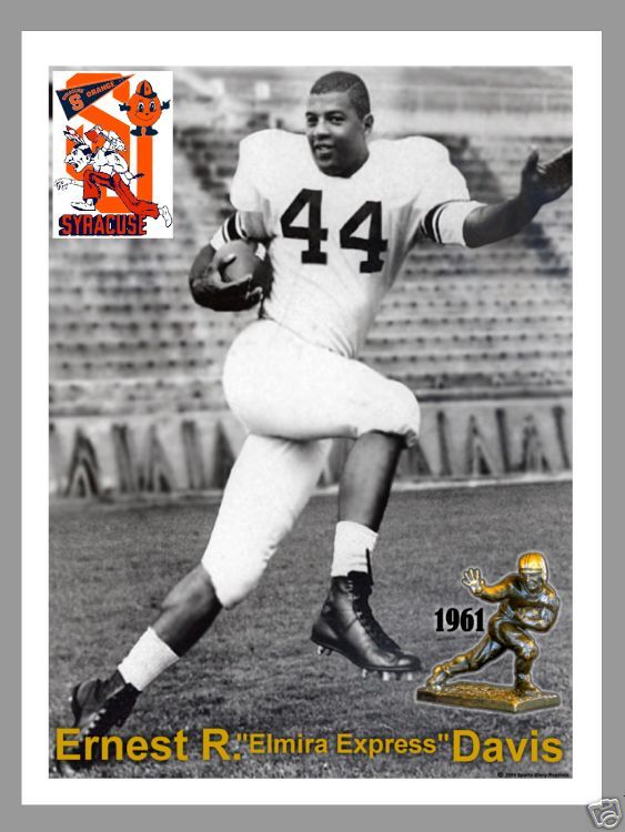 ERNIE DAVIS   HEISMAN   SYRACUSE TEAM TRIBUTE PHOTO  