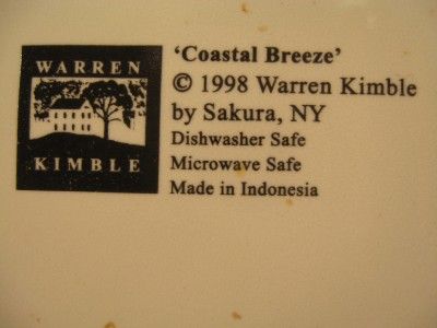 Sakure Warren Kimble COASTAL BREEZE Plate 1998 8 1/4  