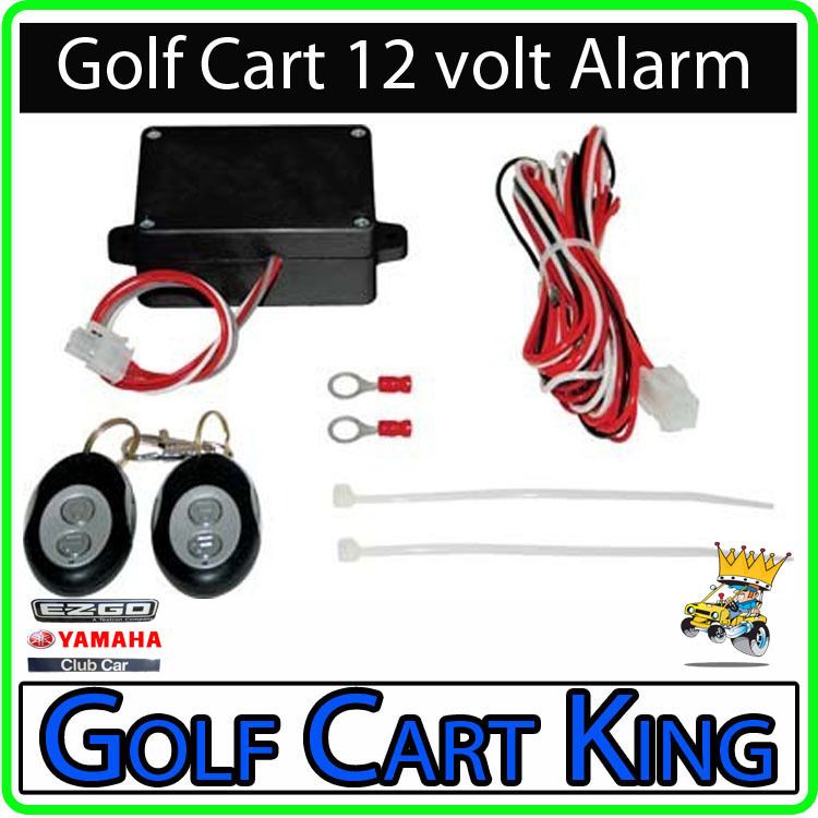 Alarm System for 12 Volt Golf Cart EZGO Club Car Yamaha  
