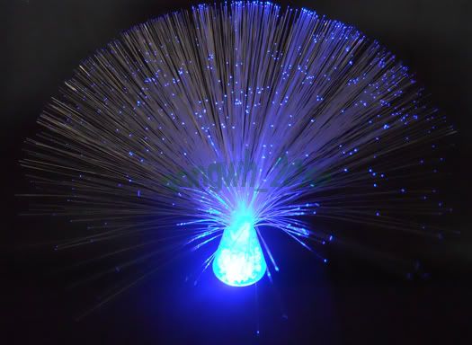 Crystal Ice~ color changing fiber optic lamp~ party Fairy Christmas 