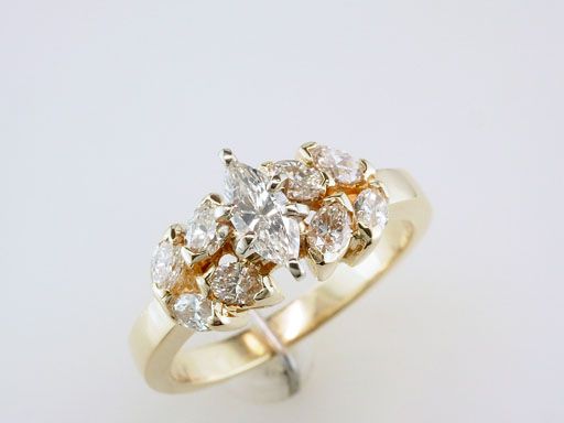 Genuine Diamond 1.00ct 14K Yellow Gold Engagement Wedding Cocktail 