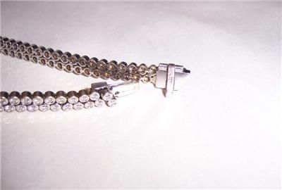 18K white gold Diamond Pave Bracelet 2.88 Carats 7 1/2  