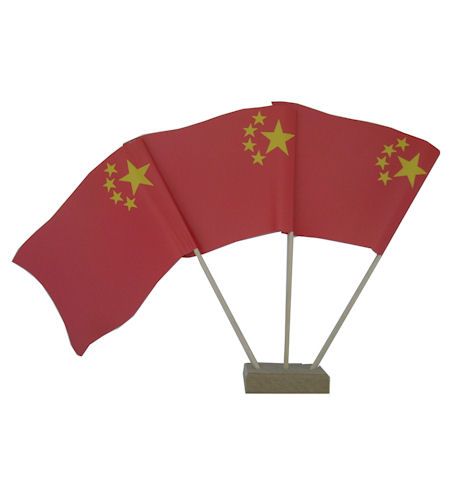Pack 10 Chinese Table Flags New Year Party Decoration  