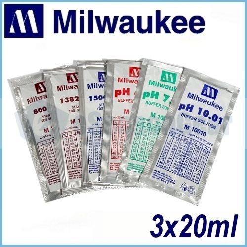 Milwaukee pH 4.01 Buffer Calibration Solution, 3 x 20ml  