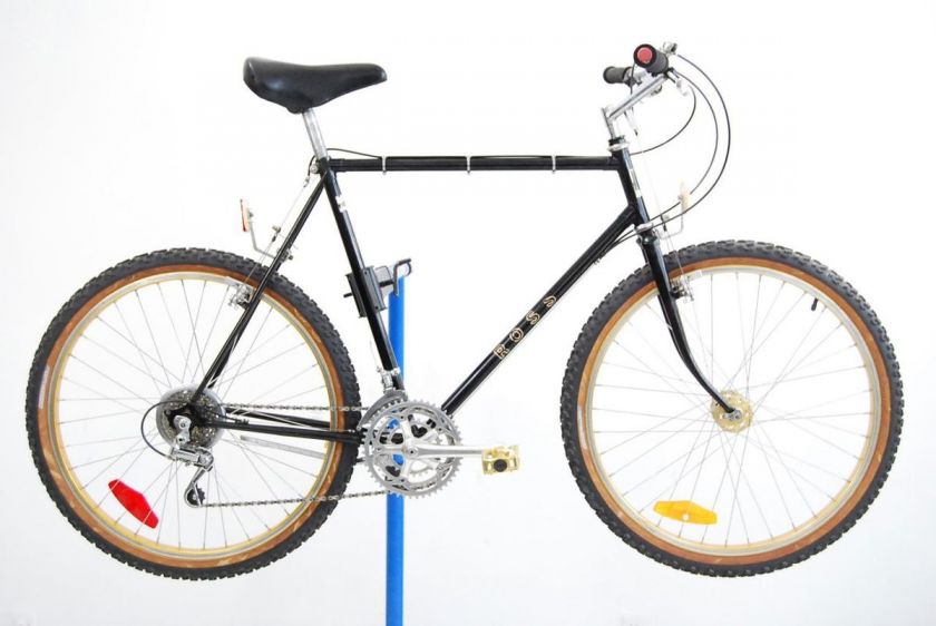Vintage 1983 Ross Mt Hood Hi Tech Mountain Bike 23 Bicycle Black Gold 