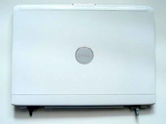 NEW Genuine Dell Inspiron 1520 1521 YY033 White LCD Back Cover w/Hinge