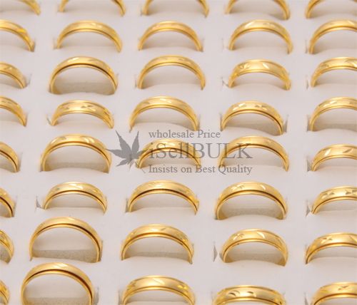 25PCS Awesome wholesale lot gold plated GP spinner rings Vintage 