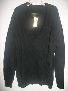 Eddie Bauer womens black sweater size XL  