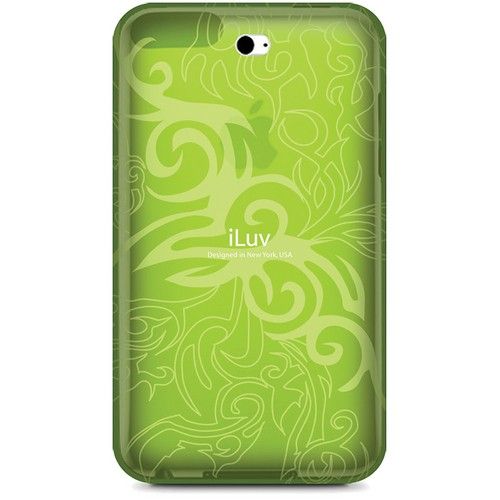ILUV GREEN FLEXI CASE FLAME IPOD TOUCH 2G 3G ICC610 GRN  