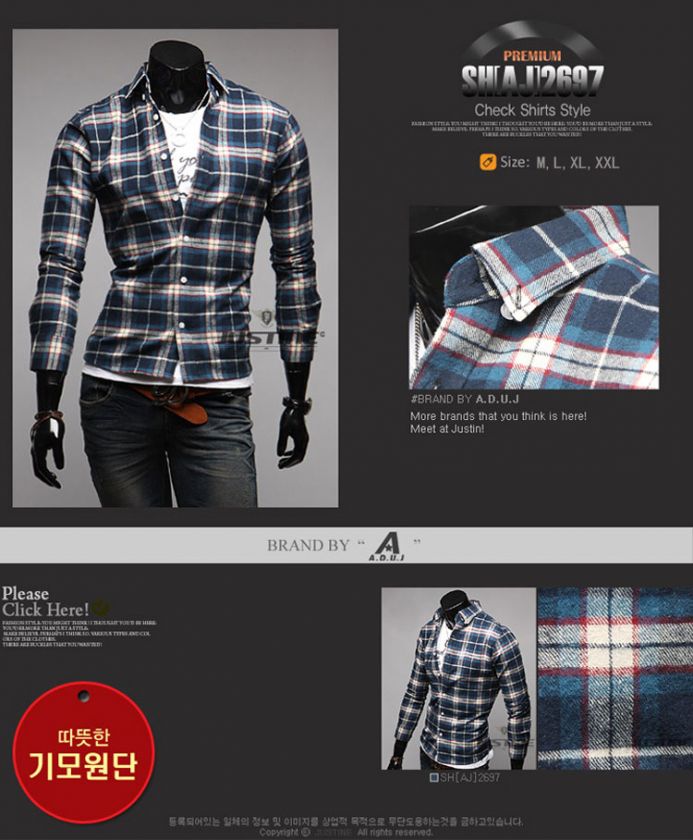 2012 New 12 Styles Mens Casual Slim Fit Cotton Shirt  