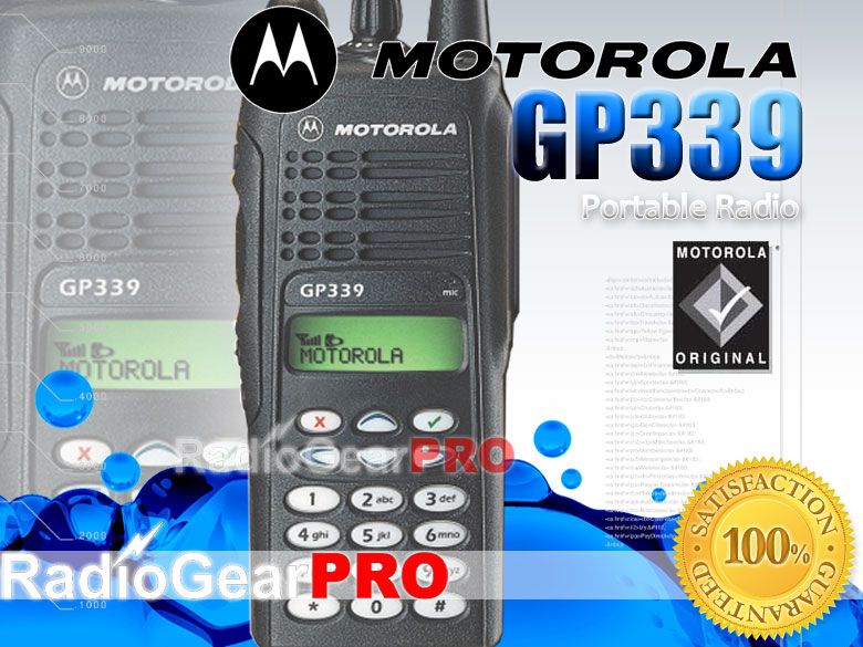 Motorola GP339 Portable LCD Radio VHF 136 174Mhz GP 339  